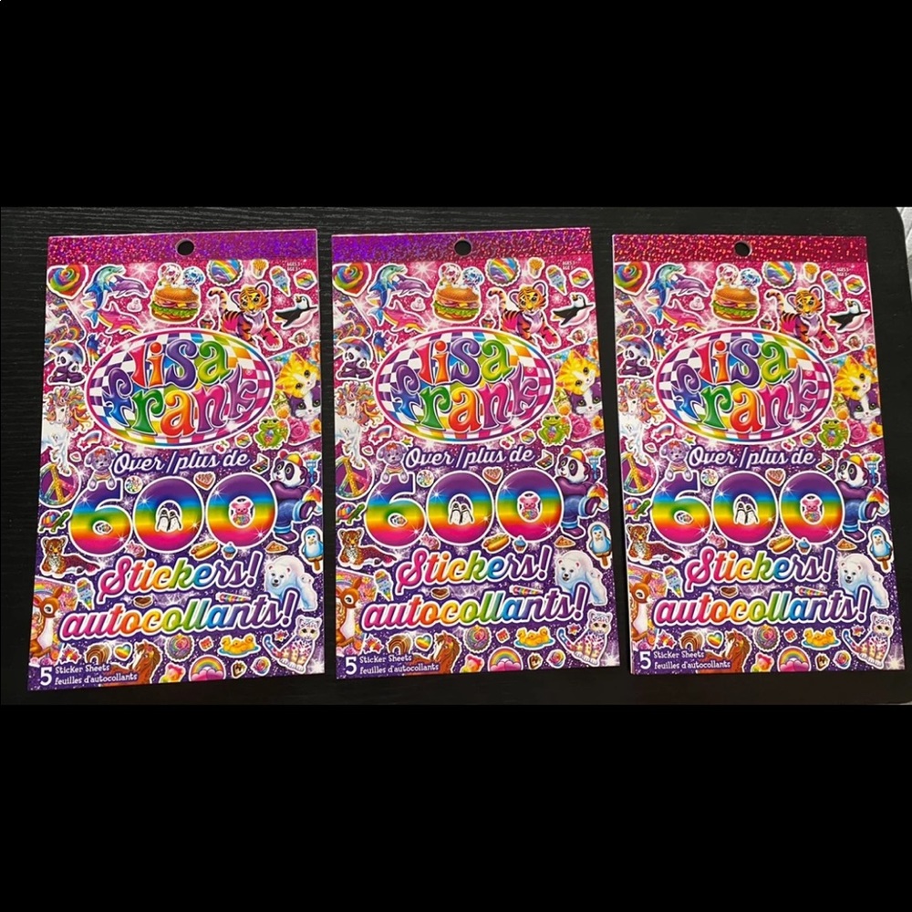 Lisa frank sticker book SET OF 3